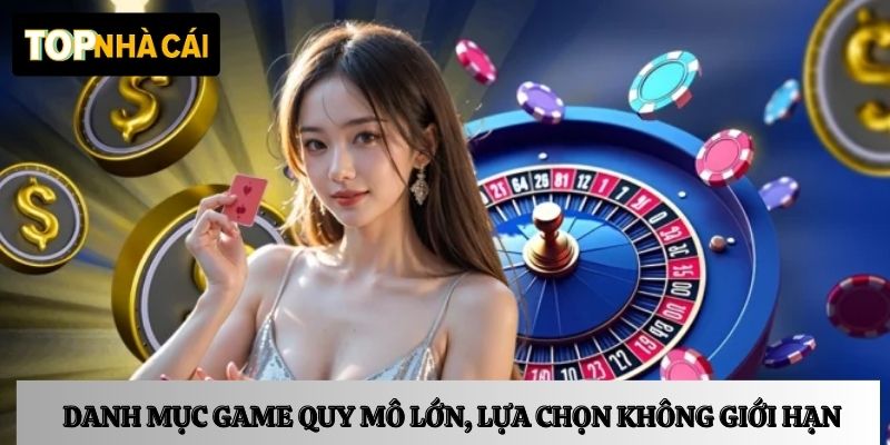 Danh mục game quy mô lớn, lựa chọn không giới hạn